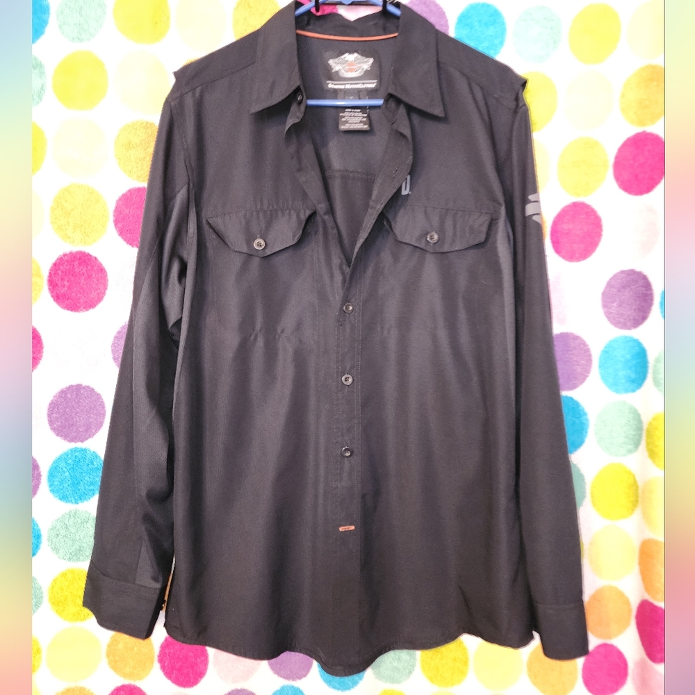 Harley Davidson Button Down - image 1